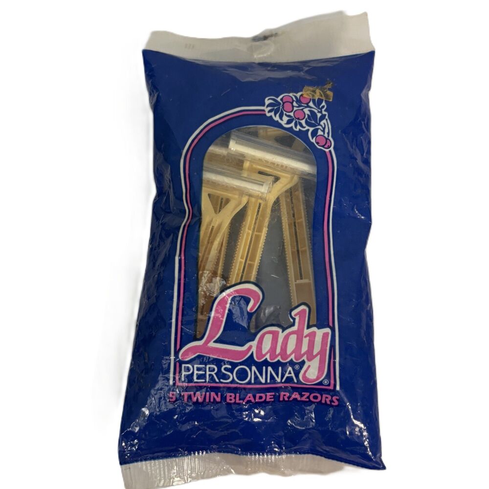 Lady Personna NEW Vintage Twin Blade Razors Package of 5 USA Made